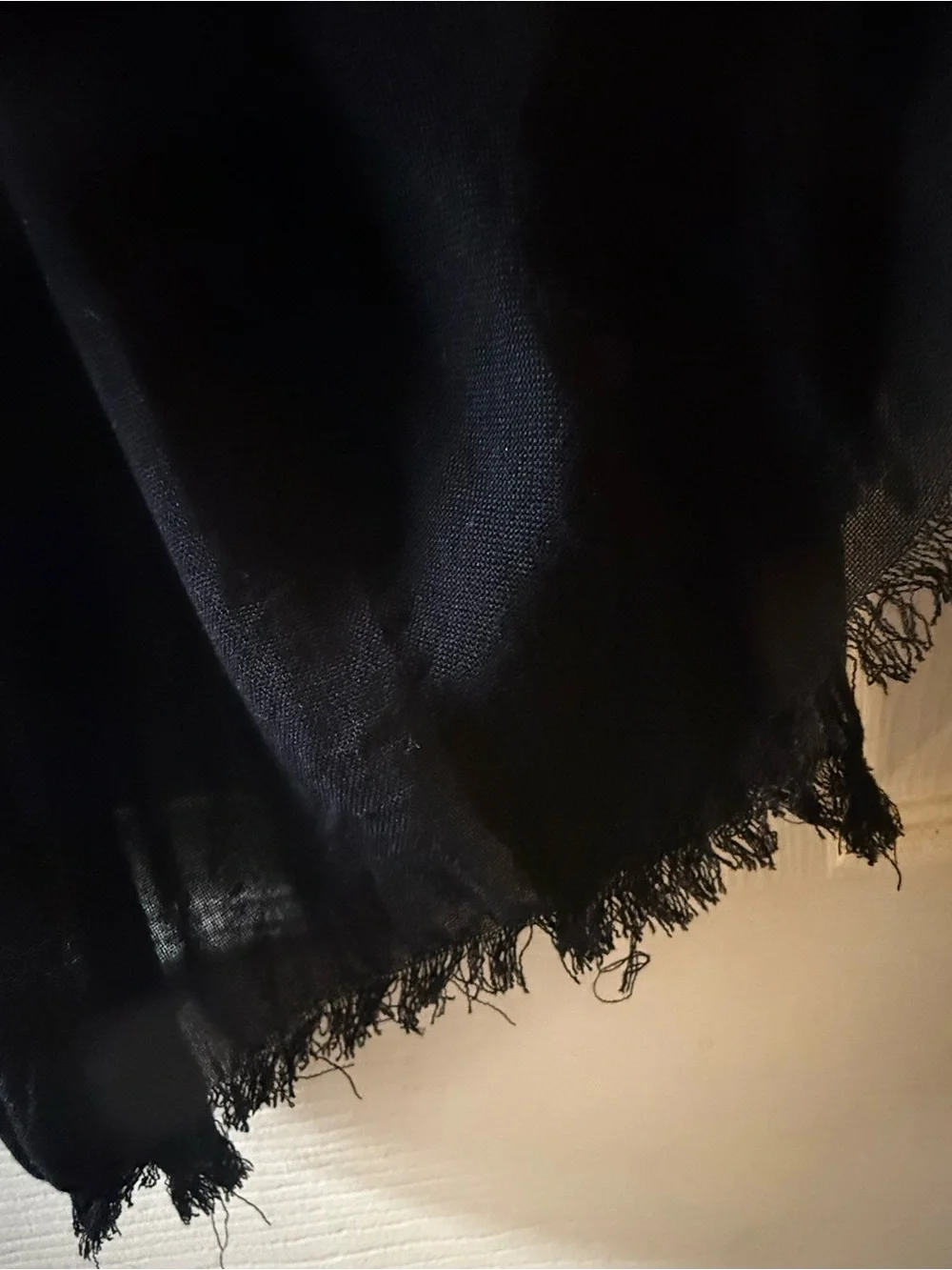 Black & White Floral Scarf - Classic Contrast